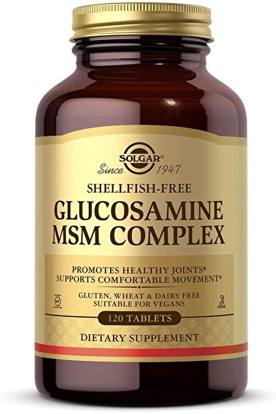 Solgar Glucosamine Msm Complex, 120 Tablets, Specialty Formula, Bone & Joint ...