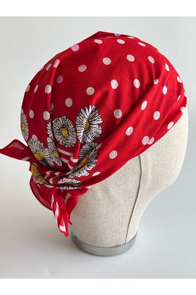 Ebr atelier Imported Floral Patterned Bandana Scarf 54X54