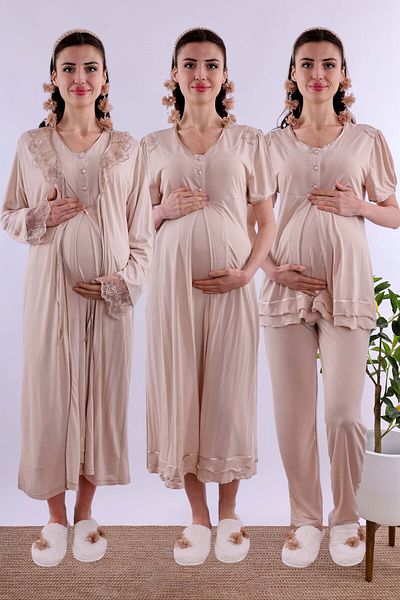 ByLohusa Effortt Brown Pregnant Maternity Set