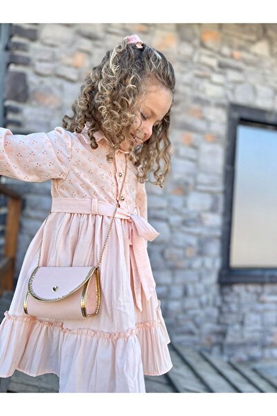 Cherrys Bebek Kraşlı Brode Kız Çocuk Elbise