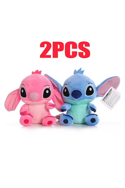 Choice 20cm-2pcs Stitch Stuffed Plush Models Cartoon Stuffed Plush Dolls Anime Plush Baby Toys Kawaii Kids