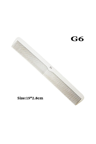 Choice مشط حلاقة معدني فضي من الفولاذ المقاوم للصدأ G6، أمشاط صالون تصفيف الش...