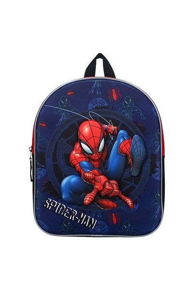 SPIDERMAN 3D Backpack, Spider-Man, Adjustable Straps, Carrying Handle, 26x32x11 cm, Dark Blue