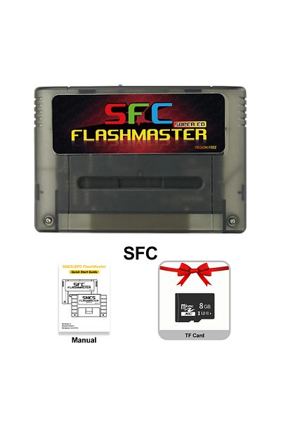 Choice Black SFC Game Card 3000 in 1 With 8GB TF Card Game Card For Nintendo SNES SFC Game Console With TF
