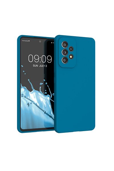 KWmobile Carcasă pentru Samsung Galaxy A53 5g, silicon, albastră, 57835.224