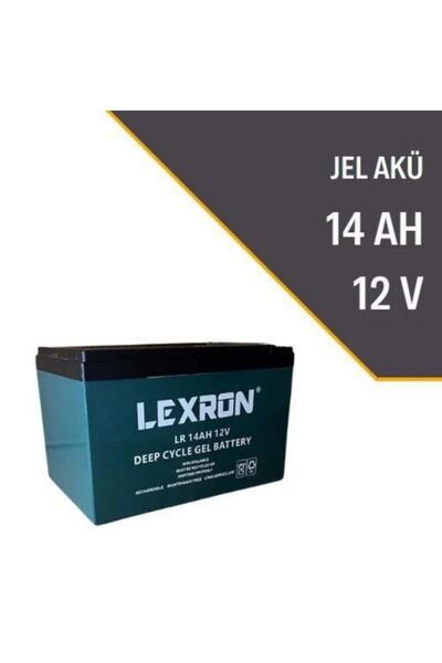 Lexron 12 Volt 14ah Amper Solar Sistem Ve Elektrikli Araç Jel Akü