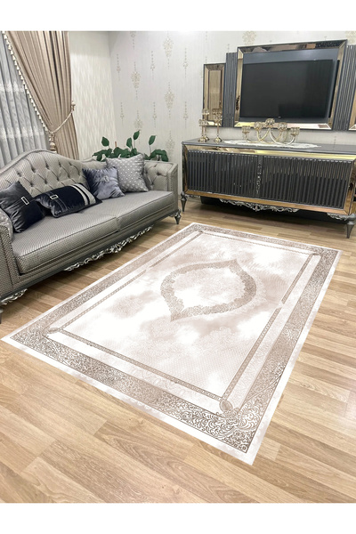 Bordo Halı Yıkanabilir Kaymaz Taban Halı Mutfak Dekor Yolluk Koridor Halısı S...