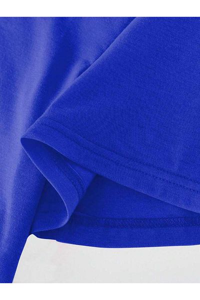 vinraus Tricou cu imprimeu inimă minim albastru sax pentru fată/băiat
