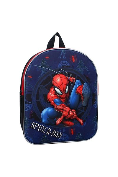 SPIDERMAN 3D Backpack, Spider-Man, Adjustable Straps, Carrying Handle, 26x32x11 cm, Dark Blue