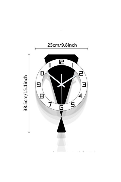 Choice جدار متأرجح أبيض مقاس 15.1 بوصة، مناسب لغرفة المعيشة، ديكور منزلي فاخر...