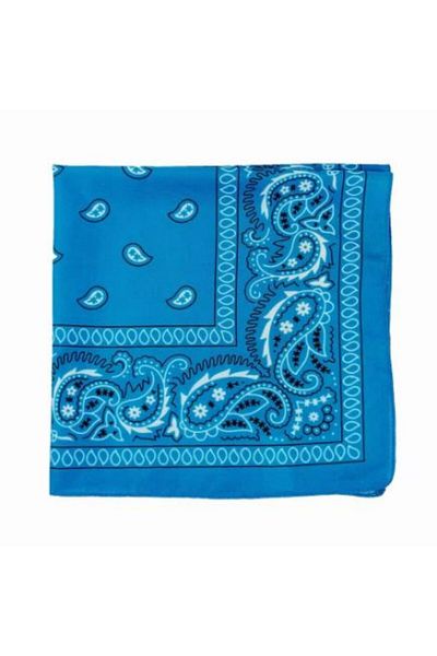 BERG ATELIER Ethnic Drop Pattern Bandana Shawl - 100% βαμβάκι