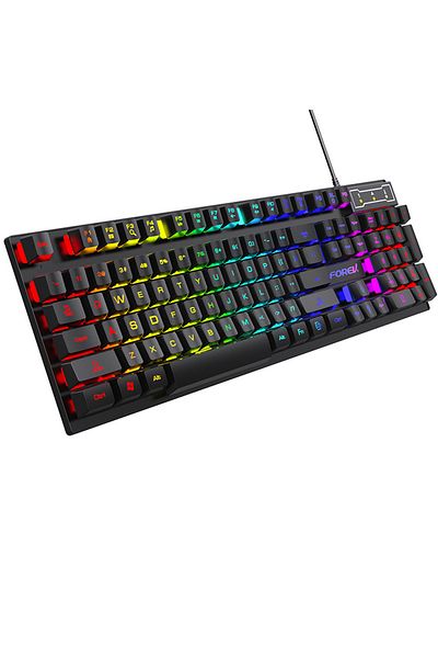 Choice Keyboard Mechanical Keyboard Wired Gaming Keyboard 104 Keys RGB Backlit Receiver for Laptop Desktop
