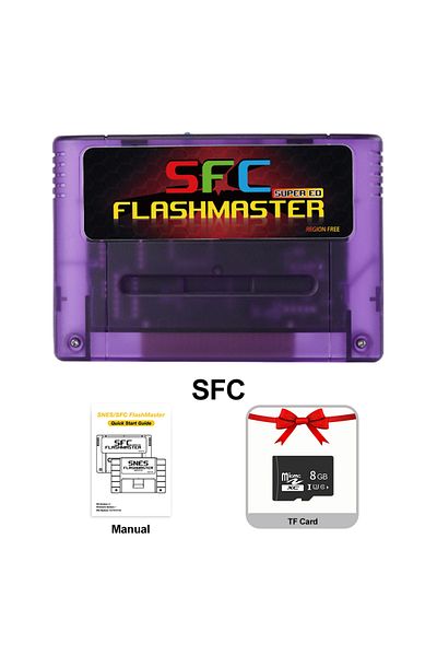 Choice Purple Sfc Game Card 3000 In 1 With 8gb Tf Card Game Card For Nintendo Snes Sfc Game Console With Tf