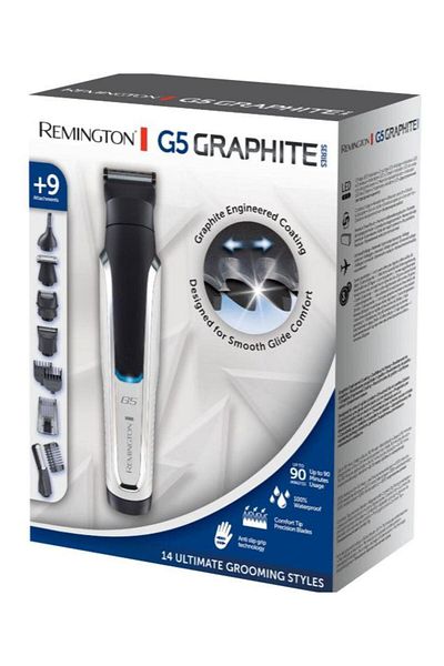 Remington Remington Graphite Series G5 PG5000 Beard and Hair Trimmer, 9 in 1, Wet&Dry, 90 min Runtime