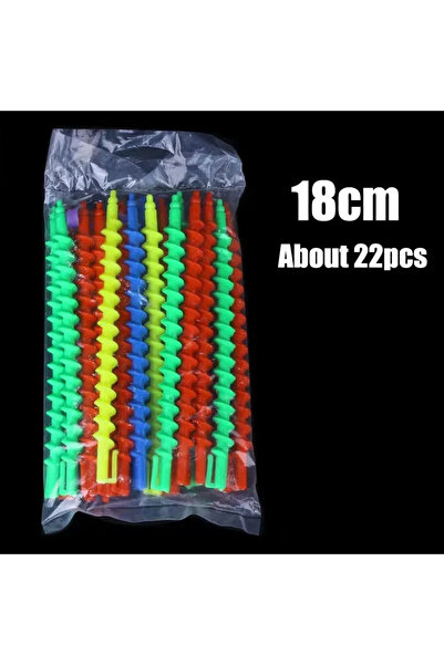 Choice مكواة تجعيد الشعر البلاستيكية الحلزونية الكبيرة مقاس 18 سم بدون حرارة،...