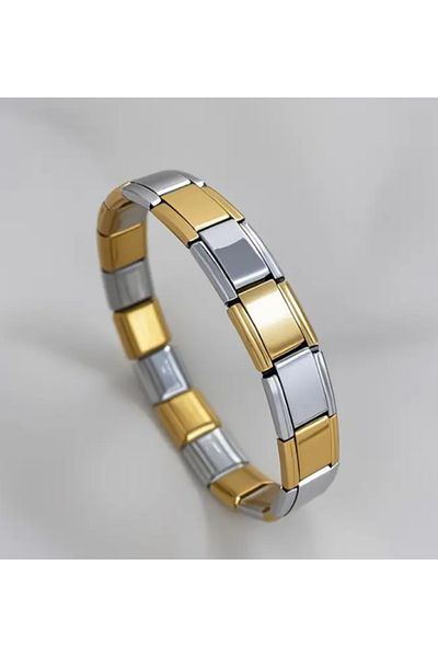 Ervalina Colorful Guaranteed Steel Italian Charm Gold Silver Color