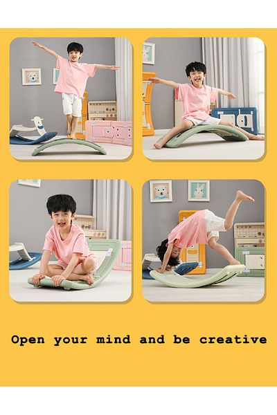 FULLJOY 2 in 1 Multifunctional Rocking Horse & Rocking Board