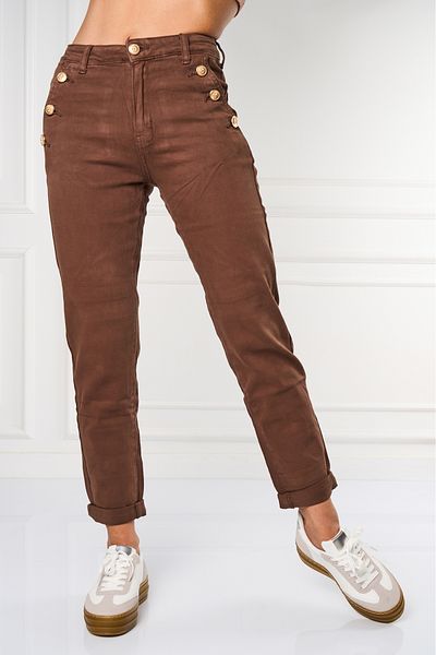 Joana Women's Mom Fit Jeans Brown Judie