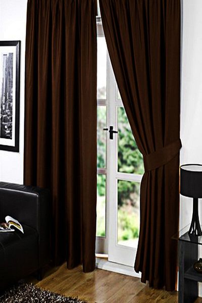 farbateks Coffee Brown Color Sunshade Blackout Blackening Background Curtain Flat Planting