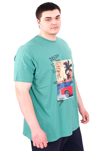 ModeXL Ανδρικό μπλουζάκι με στάμπα Palm Dream U25026 Mode XL