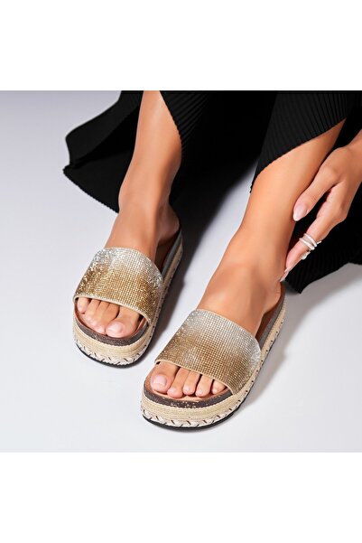 Joana Papuci/Slapi Auriu din Piele Ecologica Akiko