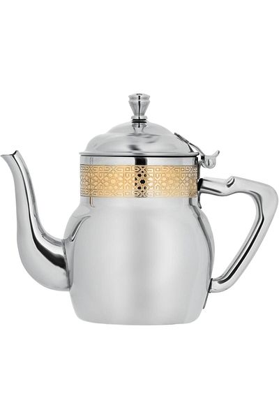 ALSAIF Practical 24 oz teapot from Saif, heat-resistant, gold color