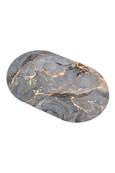 sharpdo Absorbent Mats Non-Slip Bathroom Floor Mats Marble Pattern Kitchen Floor Mats