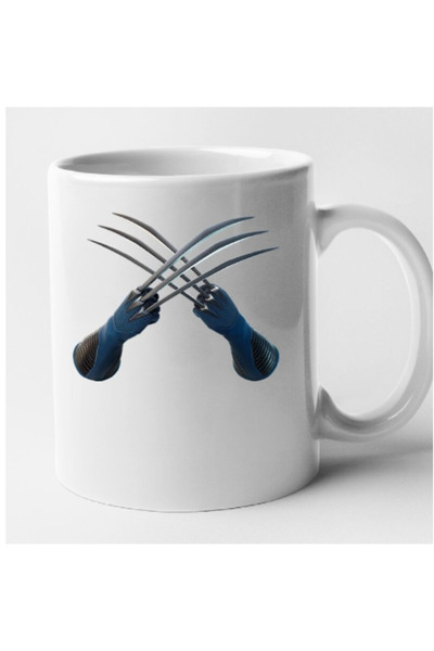 OEM Cană albă personalizată Fortnite - Gheare de Adamantium, Inovatix®. 330 ml