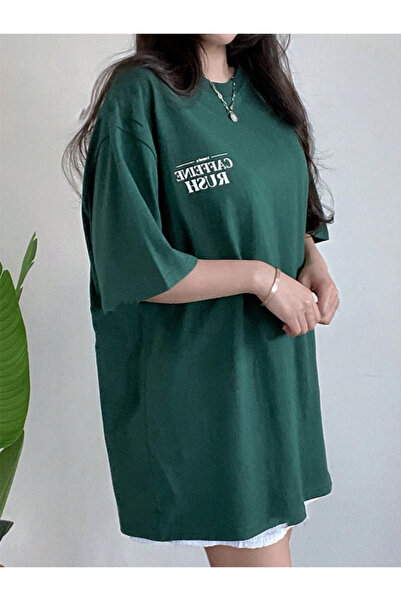 Revasser تي شيرت برقبة دائرية من القطن مقاس كبير مطبوع حسب الطلب للرجال/النسا...