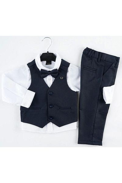 Mc Emirix Kids Wear Solid Color Vest Suit