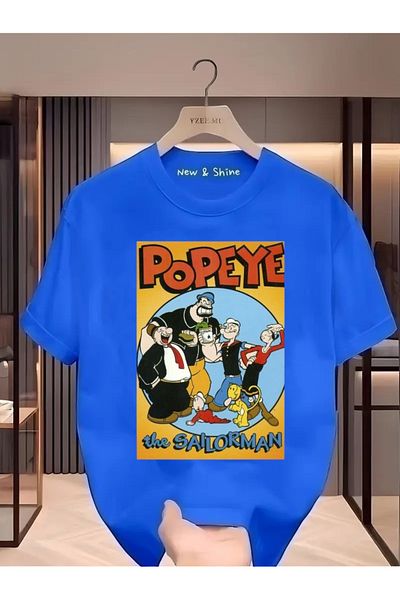 New Shine Tricou oversize cu imprimeu Popeye Popeye