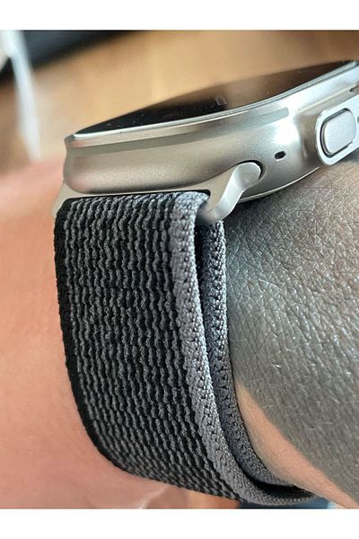 Generic Trail Loop Watch Band Strap For Ultra 49mm / 45mm / 44mm / 42mm | Black/ Grey