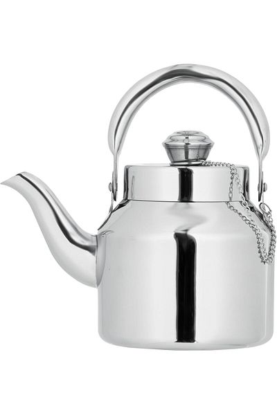 ALSAIF 10 oz. Saif Teapot, durable and elegant, perfect for serving tea and other teas. Silver color.