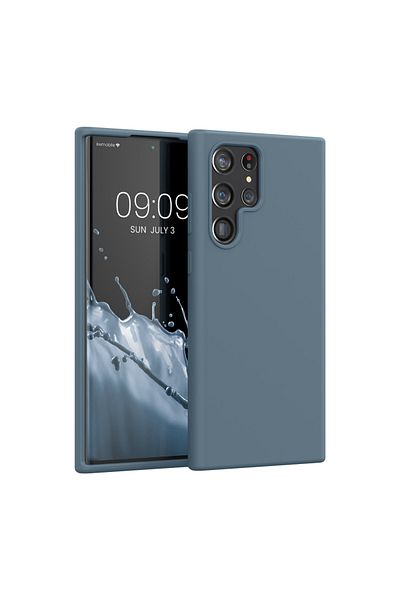KWmobile Carcasă pentru Samsung Galaxy S22 Ultra, silicon, albastră, 56765.202