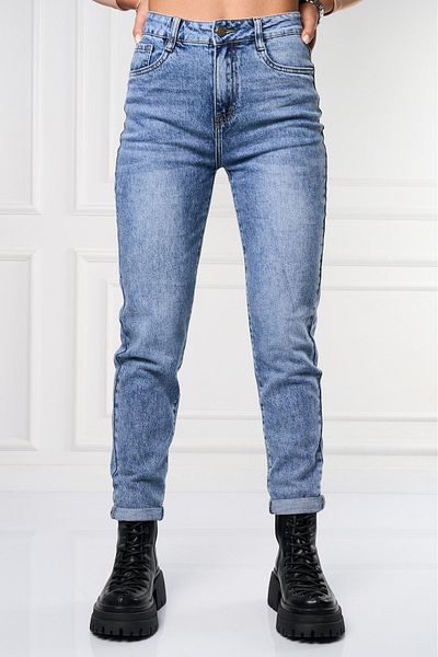 Joana Blugi dama Mom Fit Albastri Jacara