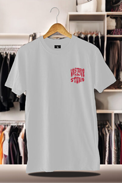 CC STORE Cotton Oversize Printed 3 Thread Raised White T-Shirt Wrst Studio