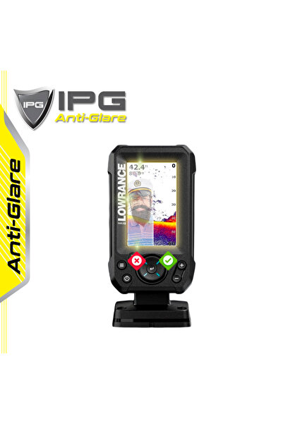 Ipg Lowrance EAGLE 4in FishFinder - IPG Anti-Glare Yansıma Önleyici Mat Ekran...