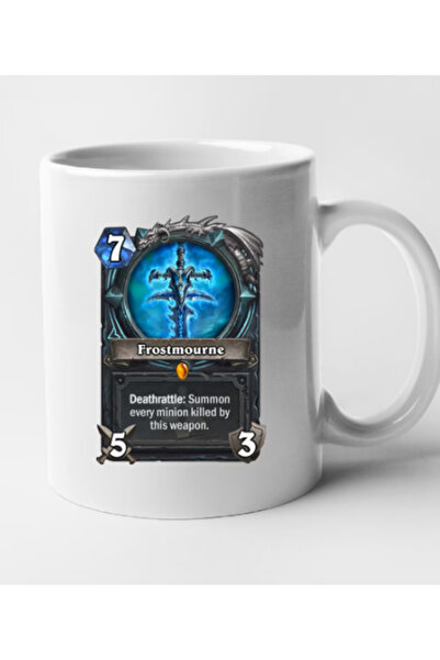 OEM Cană albă personalizată Hearthstone - Frostmourne, Inovatix®. 330 ml