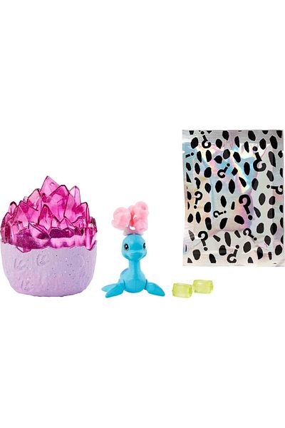 Cave Club Mattel Dino Baby Crystal Pink Surprise Figurine Toy, 13 cm, Cave Club