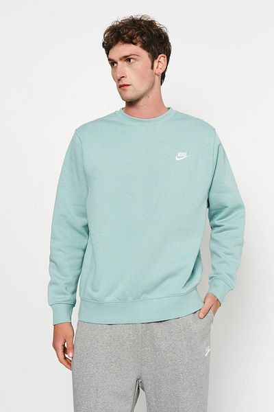 Nike Памучен суитшърт Sportswear Crew Sweatshirt Aqua Green