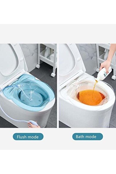 Arabest حوض استحمام للمرحاض مع تدفق مياه، رعاية خاصة للأم المسنة باللون الأزر...