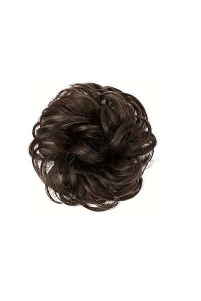 CAŞ DEKORASYON Brown Messy Bun Effect Buckle