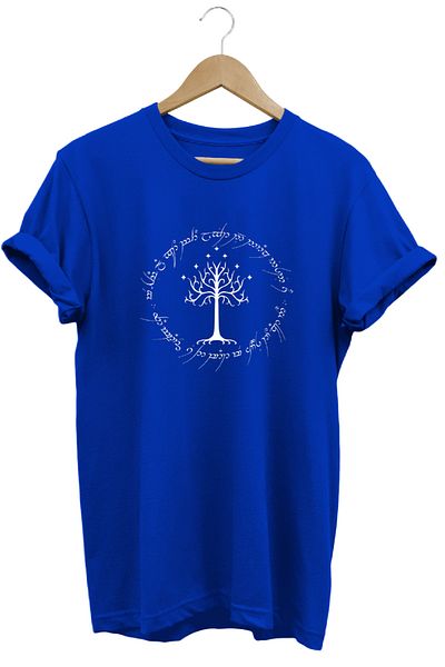 remonz Lotr Lord of the Rings Tree εμπριμέ κοντομάνικο μπλουζάκι από βαμβακερό λαιμόκοψη