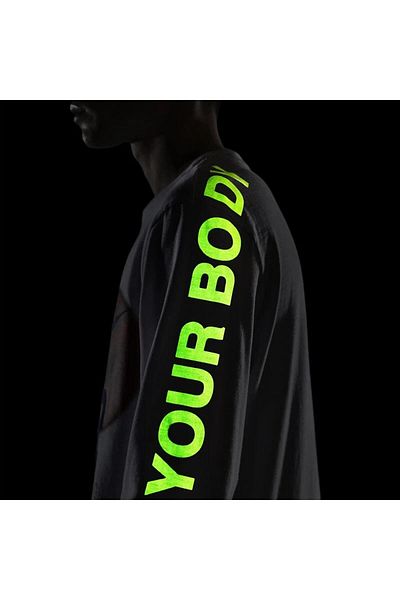 Nike World Tour 2 Unisex εμπριμέ αντανακλαστικό φούτερ - Plus Size, Μακρύ μανίκι