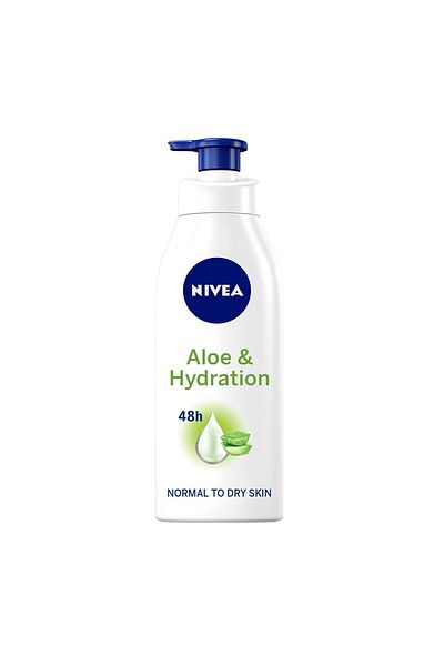 NIVEA Body Lotion Aloe And Hydration Normal To Dry Skin 400 ml + 250 ml