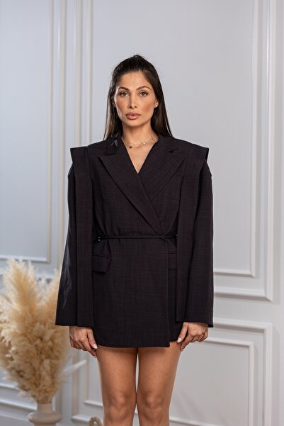 Joana Γυναικεία γκρι σακάκια Thalia