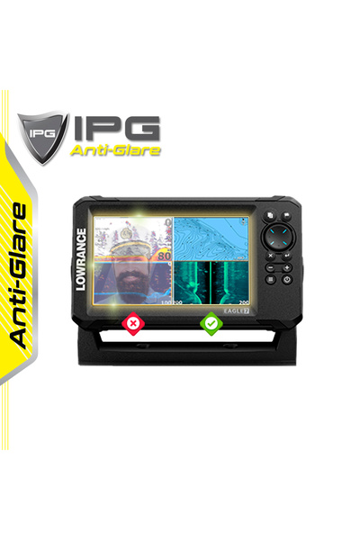 Ipg Lowrance EAGLE 7in FishFinder - IPG Anti-Glare Yansıma Önleyici Mat Ekran...