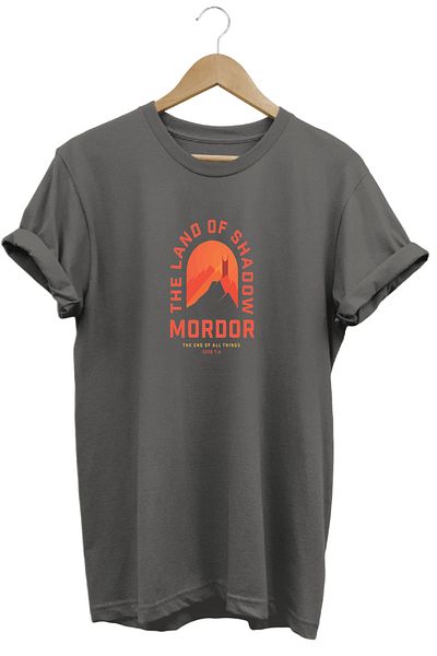 remonz Lotr Lord of the Rings Mordor με εμπριμέ κοντομάνικο μπλουζάκι από βαμβακερό λαιμόκοψη