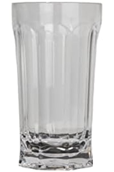 ALSAIF Al Saif Acrylic Water Cup Set, 6 Pieces For Cold Drinks, 120 Grams, Transparent