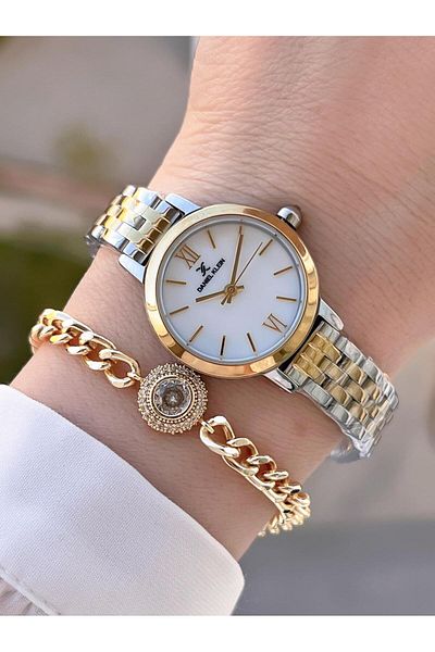Daniel Klein Steel Cord 2 Years Warranty 3 Atm Water Resistant+Wristband Women Wrist Bfg.13779.6